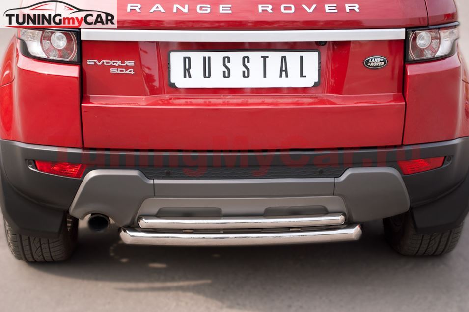 Защита заднего бампера D63/42 (дуга) для Land Rover Range Rover Evoque Prestige u Pure 2011-