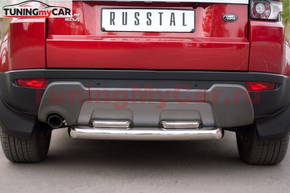 Защита заднего бампера D76/42X2 (дуга) для Land Rover Range Rover Evoque Prestige u Pure 2011-