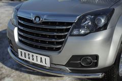 Защита переднего бампера D63 (дуга) (Турбодизель) для Great Wall Hover H3 2014-