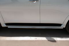 Защита порогов D42 (укороченная) для Infiniti QX80 2014-