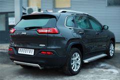 Защита заднего бампера D75х42 (дуга) для Jeep Cherokee 2014-