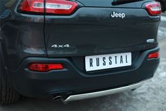 Защита заднего бампера D75х42 (дуга) для Jeep Cherokee 2014-