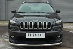 Защита переднего бампера D63 (секции) для Jeep Cherokee 2014-