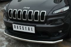 Защита переднего бампера D63 (секции) для Jeep Cherokee 2014-