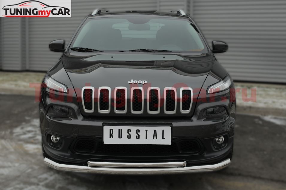Защита переднего бампера D63 (секции) D42 (дуга) для Jeep Cherokee 2014-