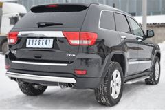Защита заднего бампера 75х42 овал для Jeep Grand Cherokee 2012