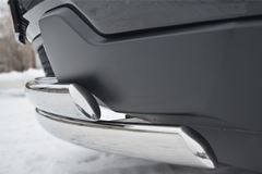 Защита переднего бампера 75х42/75х42 овалы для Jeep Grand Cherokee 2012