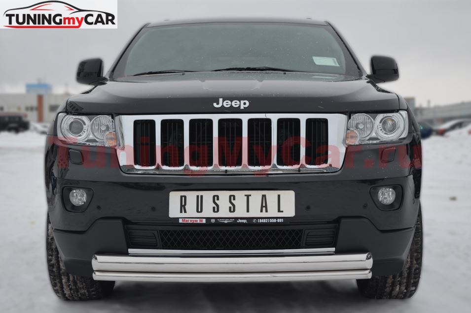 Защита переднего бампера D76/42 (дуга) для Jeep Grand Cherokee 2012
