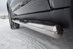 Пороги труба D76 с накладкой (вариант 3) для Jeep Grand Cherokee 2012