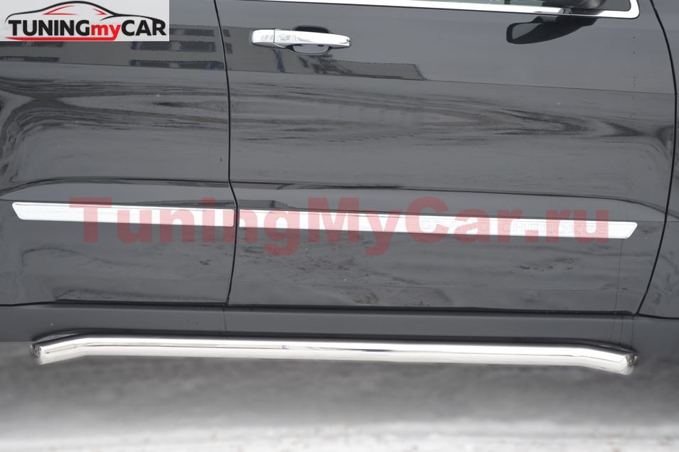 Пороги труба D63 (вариант 1) (секции) для Jeep Grand Cherokee 2012