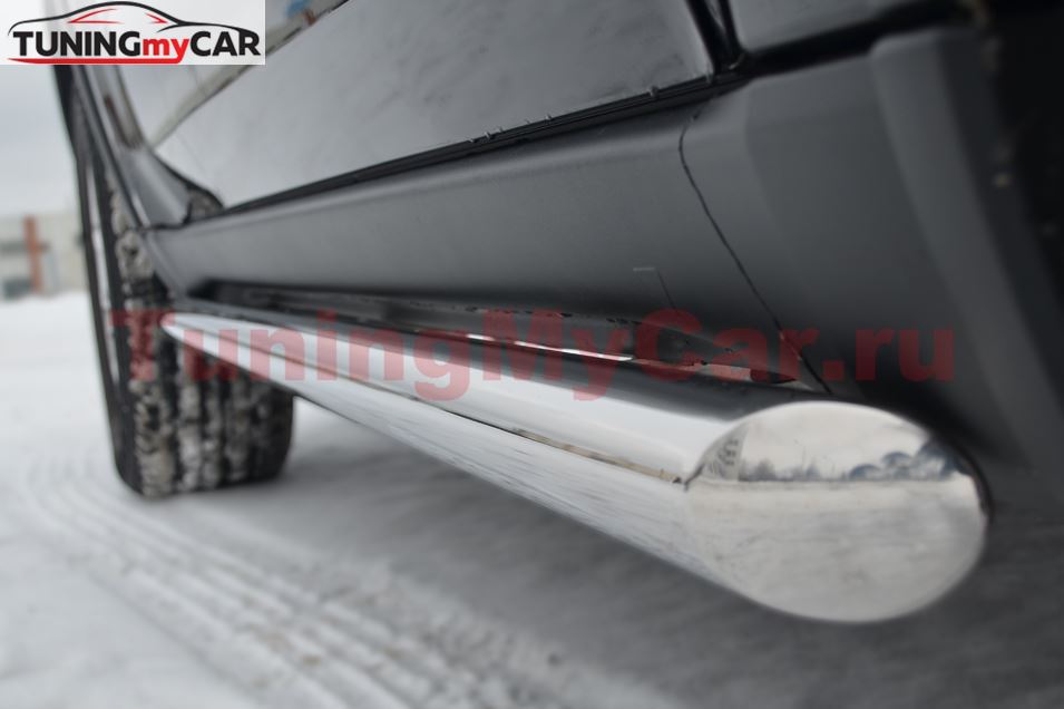 Пороги труба D63 (вариант 1) для Jeep Grand Cherokee 2012