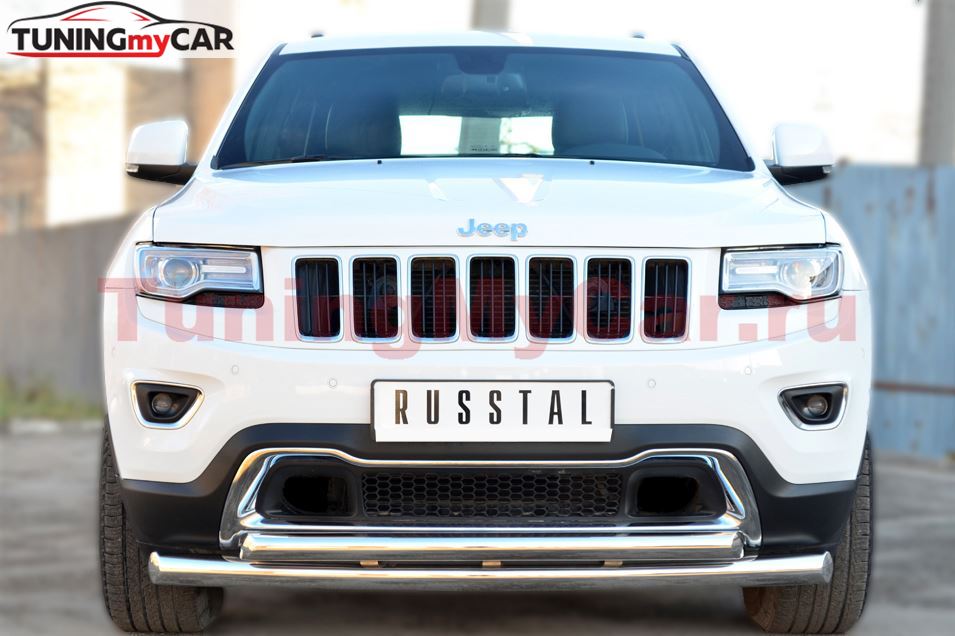 Защита переднего бампера D76 (дуга) D63 (дуга) для Jeep Grand Cherokee 2013-