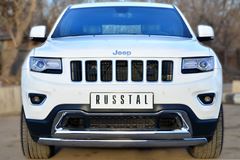 Защита переднего бампера 75х42 (дуга) 75х42 (дуга) для Jeep Grand Cherokee 2013-