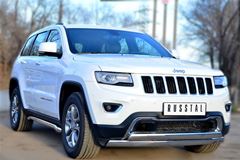 Защита переднего бампера 75х42 (дуга) 75х42 (дуга) для Jeep Grand Cherokee 2013-