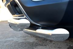 Защита переднего бампера D76 (дуга) D76х2 (дуга)+клыки для Jeep Grand Cherokee 2013-