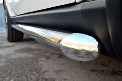Защита порогов D63 (вариант 1) для Jeep Grand Cherokee 2013-