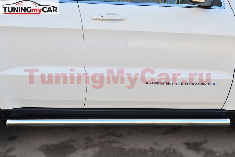 Защита порогов D63 (вариант 3) для Jeep Grand Cherokee 2013-