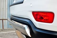 Защита заднего бампера 75х42 (дуга) (комплектация OVERLAND) для Jeep Grand Cherokee 2013-