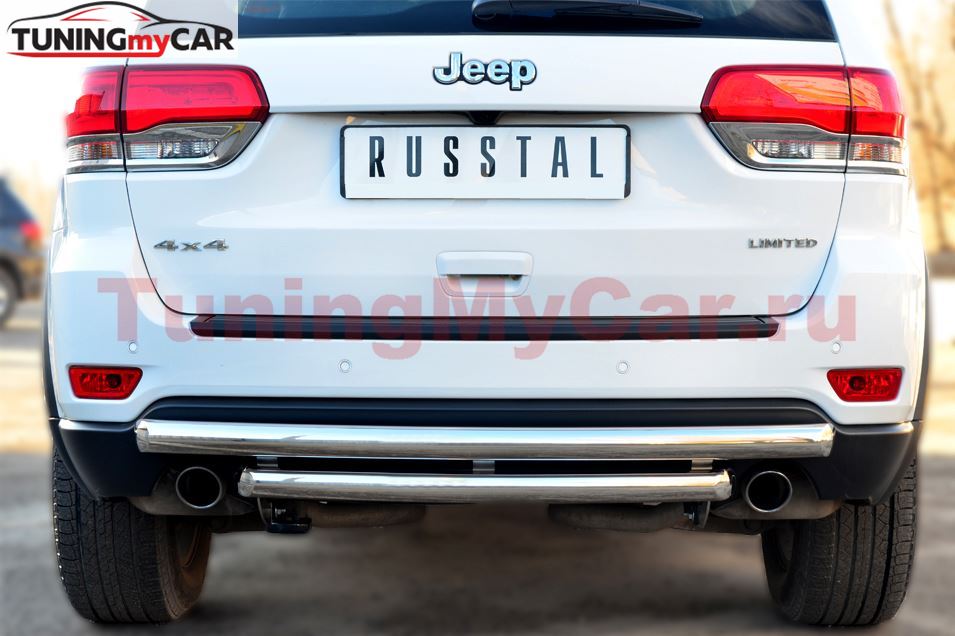 Защита заднего бампера D63 (дуга) D63 (дуга) (комплектация OVERLAND) для Jeep Grand Cherokee 2013-