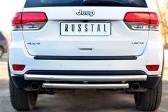 Защита заднего бампера D63 (дуга) D63 (дуга) (комплектация OVERLAND) для Jeep Grand Cherokee 2013-