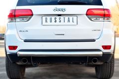 Защита заднего бампера D76 (дуга) (комплектация OVERLAND) для Jeep Grand Cherokee 2013-