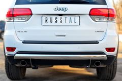 Защита заднего бампера 75х42 (дуга) для Jeep Grand Cherokee 2013-