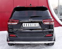 Защита заднего бампера D63 секция для Kia Sorento Prime CRDI 2015