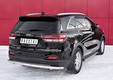 Защита заднего бампера D63 секция для Kia Sorento Prime CRDI 2015