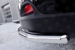 Защита заднего бампера D63 секция для Kia Sorento Prime CRDI 2015