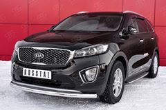 Защита переднего бампера D63 секции для Kia Sorento Prime CRDI 2015