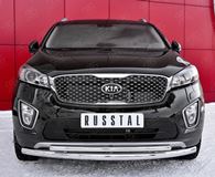 Защита переднего бампера D63 дуга-D42 дуга для Kia Sorento Prime CRDI 2015