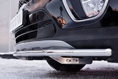 Защита переднего бампера D42 секции для Kia Sorento Prime CRDI 2015