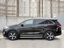 Пороги труба D63 (вариант 1) для Kia Sorento Prime CRDI 2015