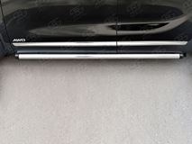 Пороги труба D63 (вариант 2) для Kia Sorento Prime CRDI 2015