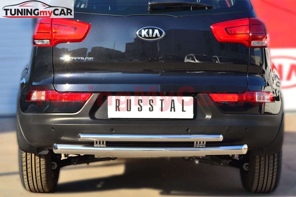 Защита заднего бампера D63 (дуга) D42 (дуга) для Kia Sportage 2010-2015