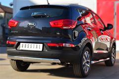 Защита заднего бампера D75х42 (дуга) для Kia Sportage 2010-2015