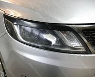 Накладки на передние фары (реснички) для KIA RIO III 2011-2014