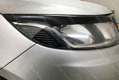 Накладки на передние фары (реснички) для KIA RIO III 2011-2014