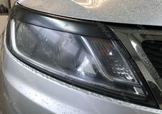 Накладки на передние фары (реснички) для KIA RIO III 2011-2014