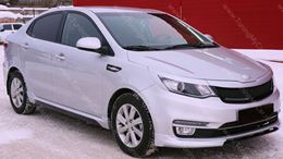 Накладки на передние фары (реснички) широкие для KIA RIO III 2015+