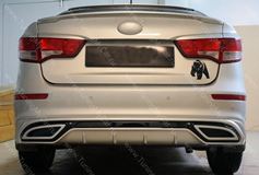 Накладка на задний шильдик для KIA RIO III 2011+