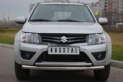 Защита переднего бампера D63/42(дуга) для Suzuki Grand Vitara 3дв 2012-