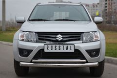 Защита переднего бампера D76/42(дуга) для Suzuki Grand Vitara 3дв 2012-