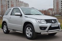 Защита переднего бампера D76/42(дуга) для Suzuki Grand Vitara 3дв 2012-