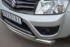 Защита переднего бампера D76/42(дуга) для Suzuki Grand Vitara 3дв 2012-