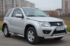 Защита переднего бампера D76(дуга) для Suzuki Grand Vitara 3дв 2012-