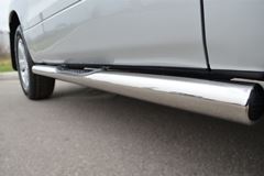 Пороги труба D76 с накладками (вариант 3) для Suzuki Grand Vitara 3дв 2012-