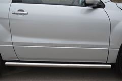 Пороги труба D63 (вариант 3) для Suzuki Grand Vitara 3дв 2012-