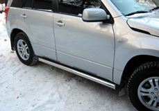 Пороги труба D63 для Suzuki Grand Vitara 5дв 2005-2007