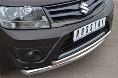 Защита переднего бампера D63/42(дуга) для Suzuki Grand Vitara 5дв 2012-